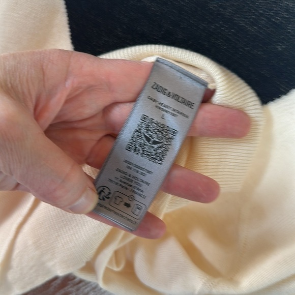 Zadig&Voltaire Women's Love Long Sleeved Knitwear Cardigan Sweater size Large - Picture 7 of 10